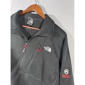 The North Face Summit Series Mens Black 1/4 Zip Fleece Pullover Sweater XL